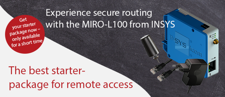 Miro-L100 from INSYS icom -  The best starterpackage for remote access